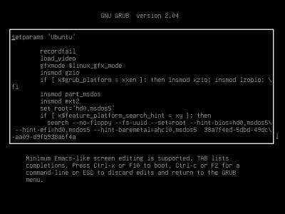 Смена забытого пароля в Ubuntu, изображение №3
